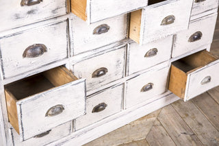 white drawer unit