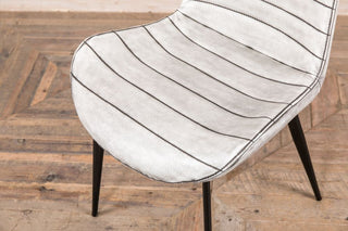 white faux leather dining room chairs