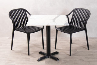 White Marble Café Table