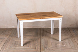 white metal restaurant table