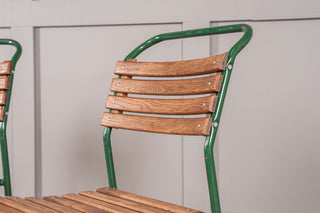 Slatted Oak Vintage Stacking Chairs