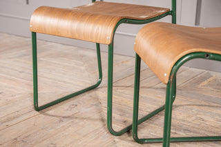 Plywood Vintage Stacking Chairs