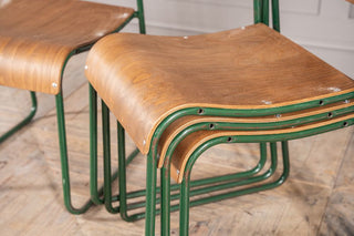 Plywood Vintage Stacking Chairs