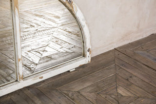 vintage mirrored window