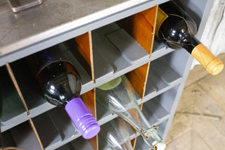 Vintage Wine Rack Cabinet