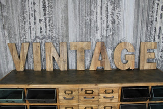 wood industrial sign