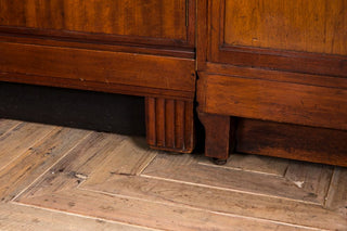 wooden backed cabinet