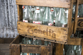 wooden bottle crates