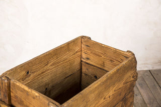 vintage rustic log box