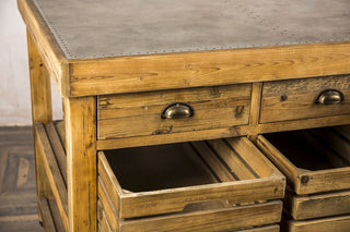 wooden breakfast bar