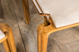 Vintage Interlocking Dancer & Hearne Wooden Chairs