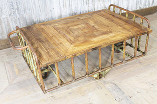 wooden coffee table