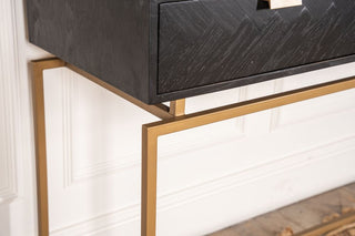 wooden console table