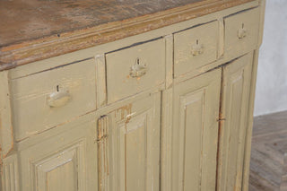 Wooden Distressed Waiter Station Maitre D Stand