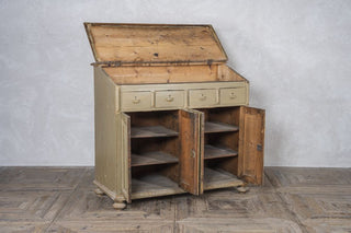 Wooden Distressed Waiter Station Maitre D Stand