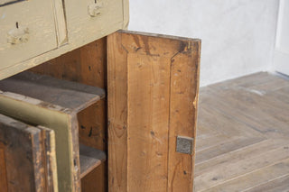 Wooden Distressed Waiter Station Maitre D Stand