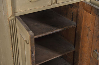 Wooden Distressed Waiter Station Maitre D Stand