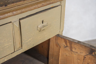 Wooden Distressed Waiter Station Maitre D Stand