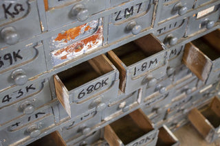 wooden drawers