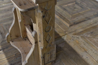 wooden front of house