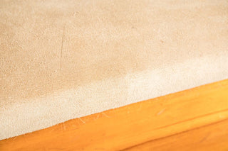 wooden horse with upholstered top