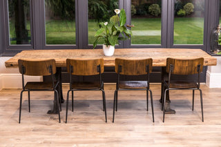 wooden restaurant chair