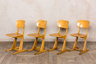 wooden school chairs