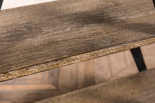 wooden shelving unit