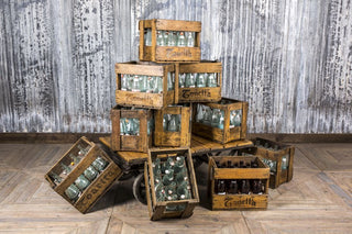 wooden soda crates