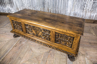 wooden storage chest