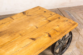 wooden top coffee table