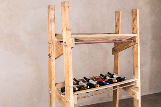 wooden wine rack