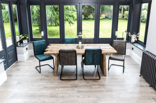 wooden dining table