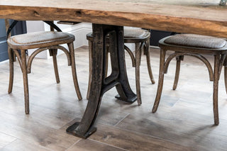 wooden dining table