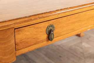 1920s Solid Walnut Writing Desk & Chair Set