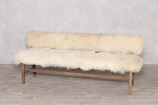 sheepskin-bench