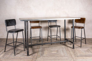 zinc bar table