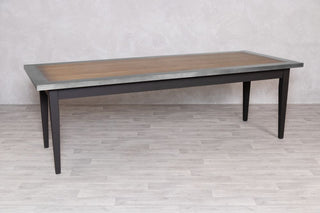 zinc-edge-tapered-leg-dining-table