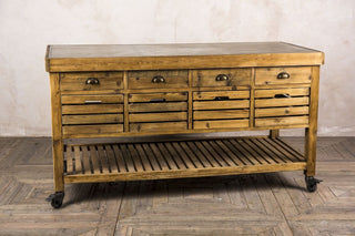 zinc top kitchen island