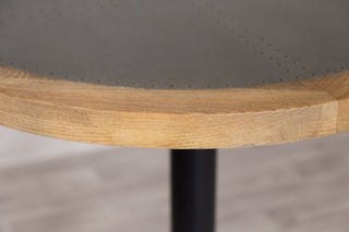 zinc-top-wooden-edge-poseur-table-square-base-top