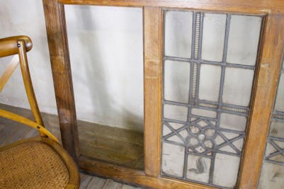 Solid Oak & Glass Room Dividers