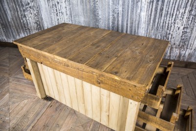 wooden factory sideboard