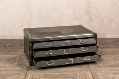 metal coffee table with drawers