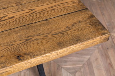 adjustable crank table oak top
