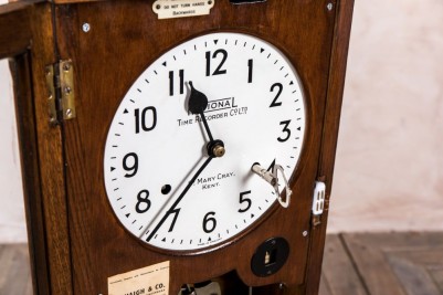 vintage clocking in clock