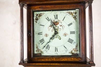 wooden grandfather clock