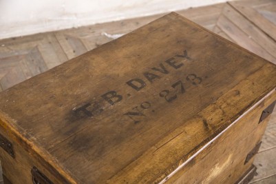 vintage pine blanket box