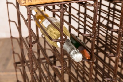 rustic wine rack
