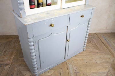Victorian Pine Painted Kitchen Dresser