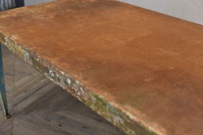 rusty top table